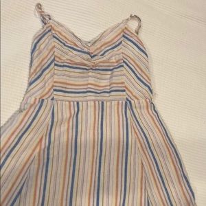 Gap linen striped dress
